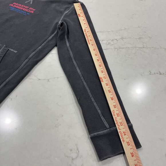 Abercrombie & Fitch X Made In America 2018 Merch Hoodie Sweatshirt USA Gray Sz S - Picture 10 of 12